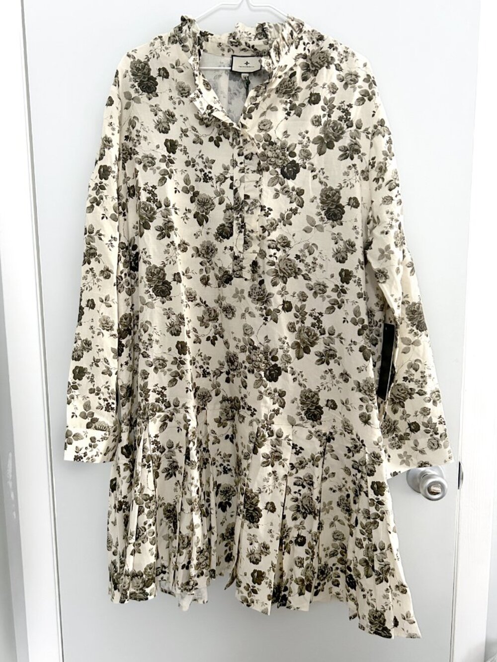 Tuckernuck Faded Roses Drop Waist Toile Tate Mini Dress Garden Party 3XL NWT - Picture 11 of 11